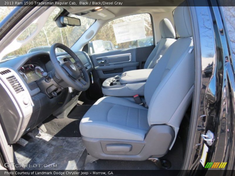  2013 1500 Tradesman Regular Cab Black/Diesel Gray Interior