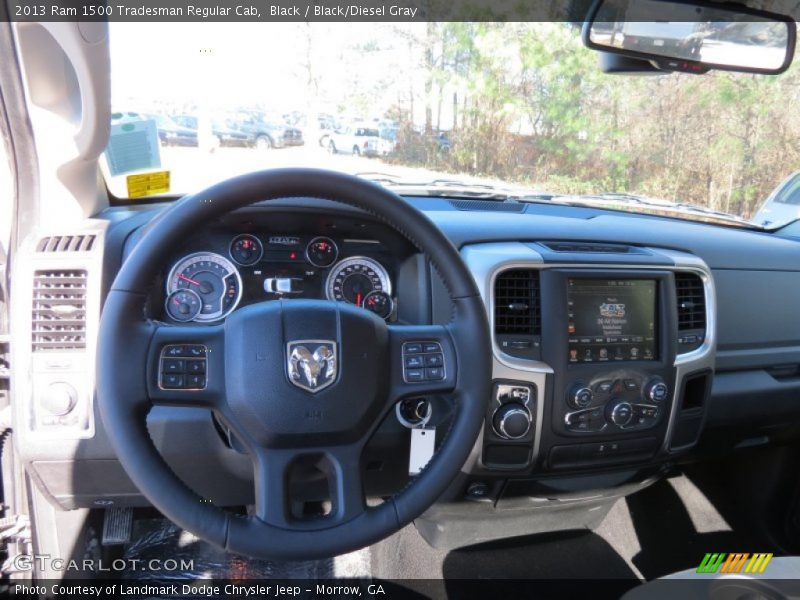 Black / Black/Diesel Gray 2013 Ram 1500 Tradesman Regular Cab