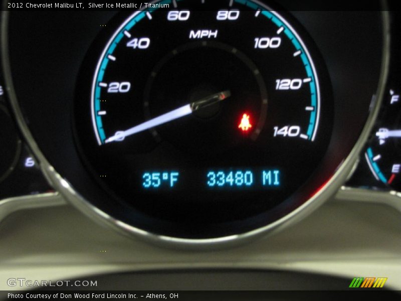 Silver Ice Metallic / Titanium 2012 Chevrolet Malibu LT