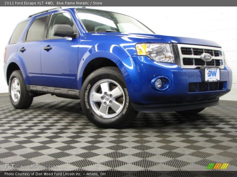 Blue Flame Metallic / Stone 2011 Ford Escape XLT 4WD