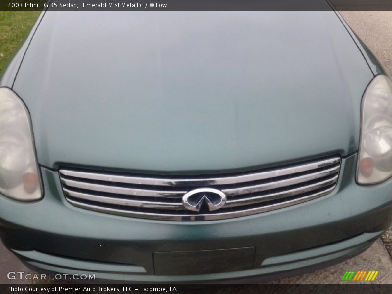 Emerald Mist Metallic / Willow 2003 Infiniti G 35 Sedan