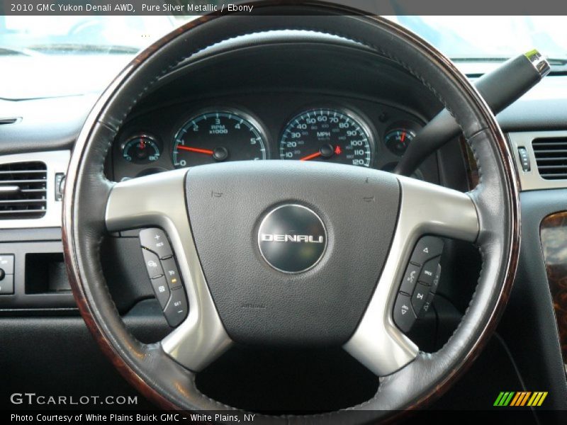 Pure Silver Metallic / Ebony 2010 GMC Yukon Denali AWD