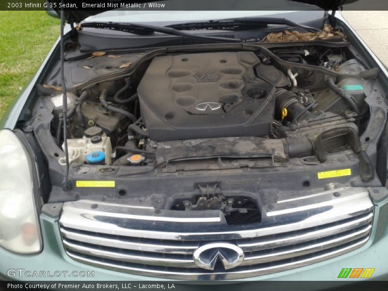Emerald Mist Metallic / Willow 2003 Infiniti G 35 Sedan