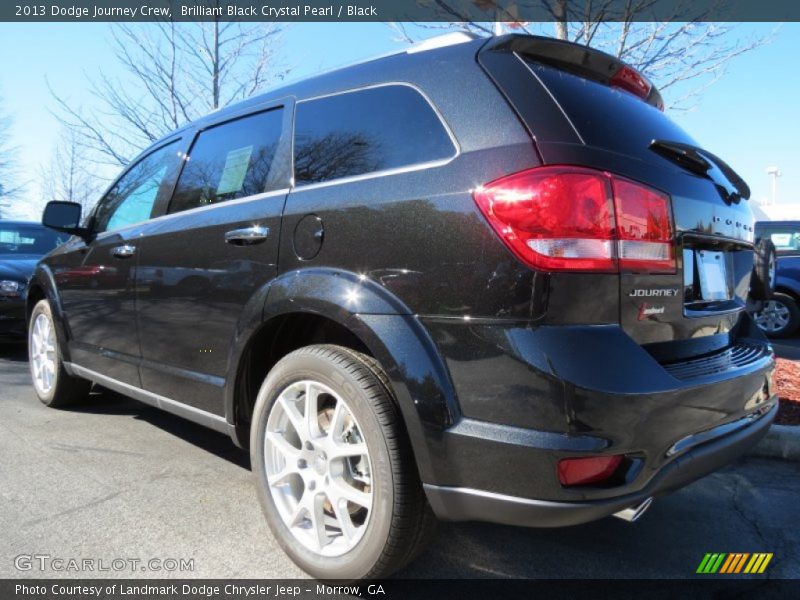 Brilliant Black Crystal Pearl / Black 2013 Dodge Journey Crew