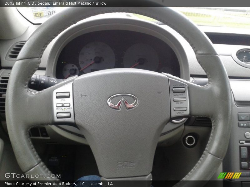 Emerald Mist Metallic / Willow 2003 Infiniti G 35 Sedan
