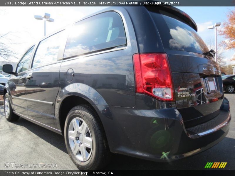 Maximum Steel Metallic / Black/Light Graystone 2013 Dodge Grand Caravan American Value Package