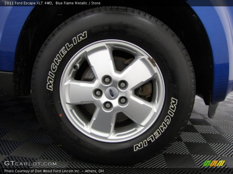 Blue Flame Metallic / Stone 2011 Ford Escape XLT 4WD