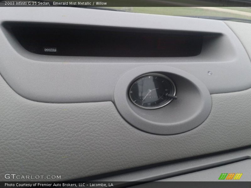 Emerald Mist Metallic / Willow 2003 Infiniti G 35 Sedan