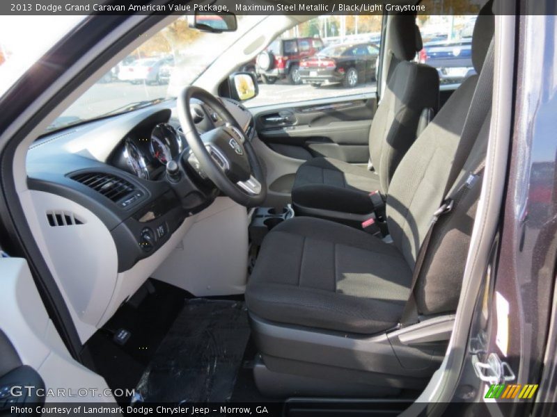 Maximum Steel Metallic / Black/Light Graystone 2013 Dodge Grand Caravan American Value Package
