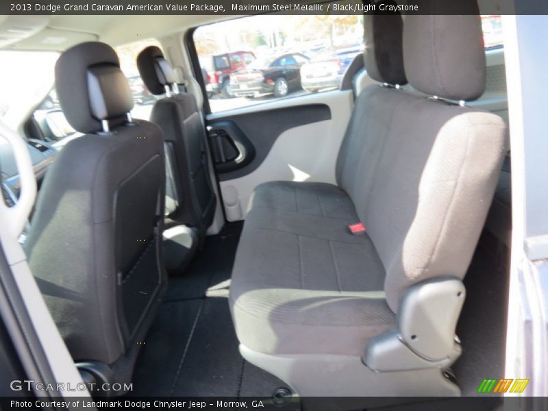 Maximum Steel Metallic / Black/Light Graystone 2013 Dodge Grand Caravan American Value Package