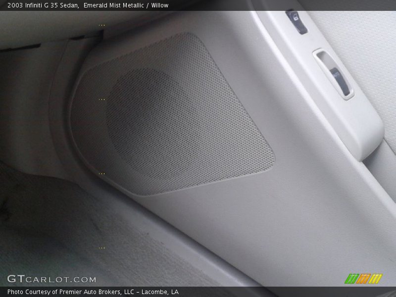 Emerald Mist Metallic / Willow 2003 Infiniti G 35 Sedan