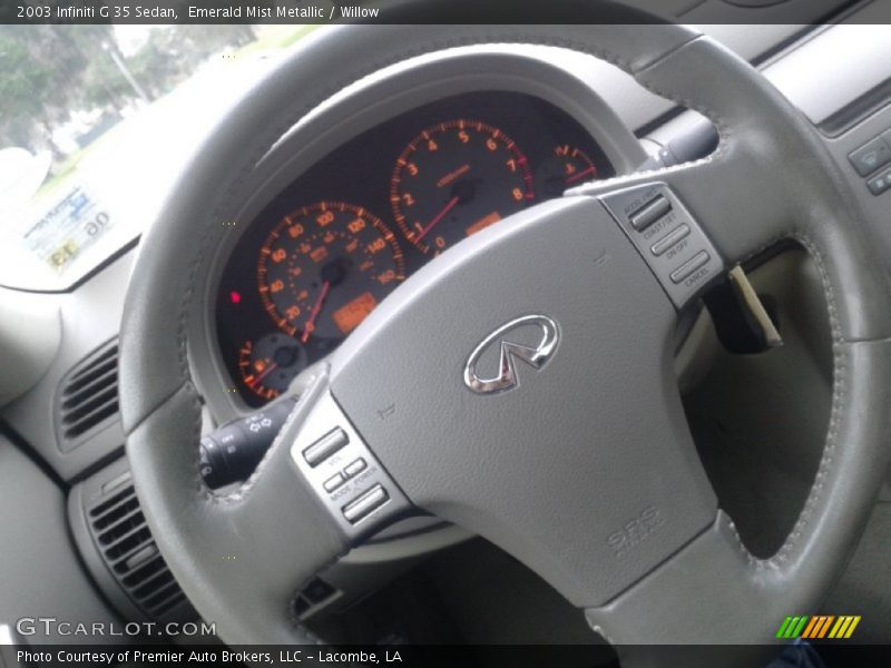 Emerald Mist Metallic / Willow 2003 Infiniti G 35 Sedan
