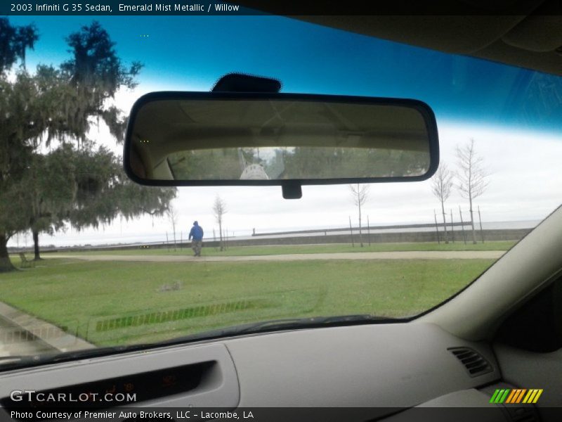Emerald Mist Metallic / Willow 2003 Infiniti G 35 Sedan