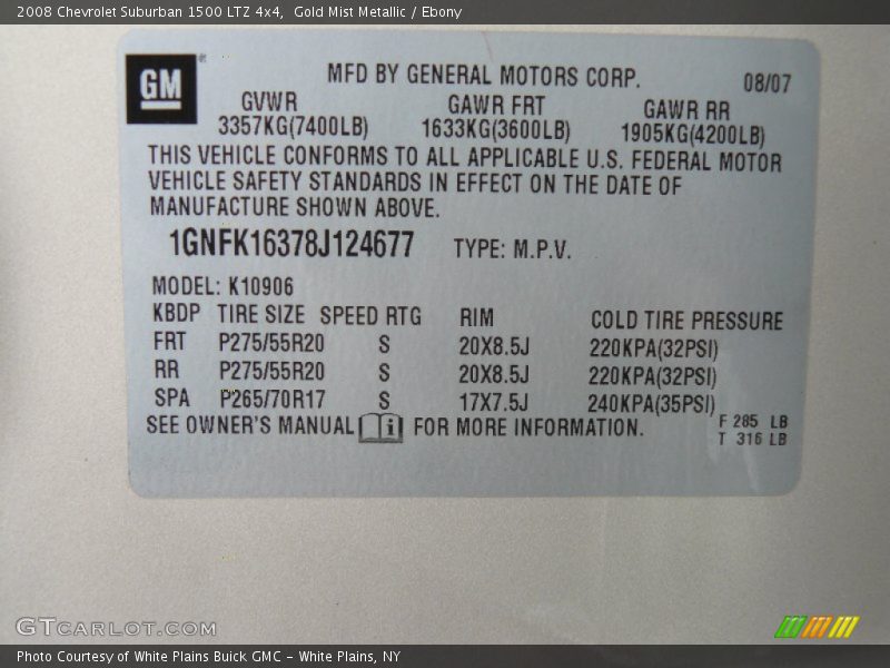 Gold Mist Metallic / Ebony 2008 Chevrolet Suburban 1500 LTZ 4x4