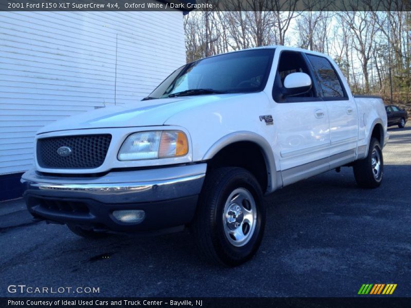 Oxford White / Dark Graphite 2001 Ford F150 XLT SuperCrew 4x4