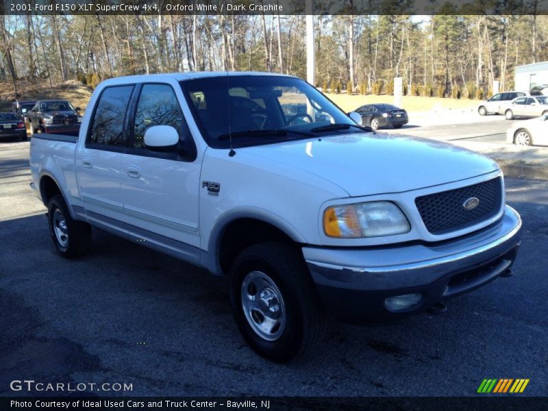 Oxford White / Dark Graphite 2001 Ford F150 XLT SuperCrew 4x4