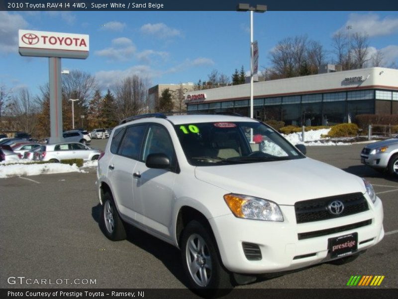 Super White / Sand Beige 2010 Toyota RAV4 I4 4WD