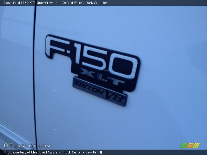 Oxford White / Dark Graphite 2001 Ford F150 XLT SuperCrew 4x4