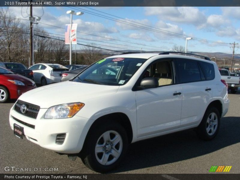 Super White / Sand Beige 2010 Toyota RAV4 I4 4WD