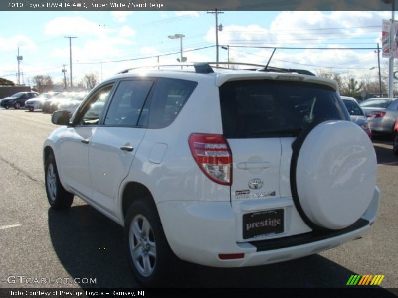 Super White / Sand Beige 2010 Toyota RAV4 I4 4WD