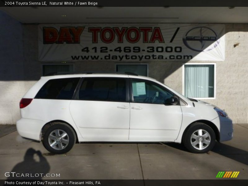 Natural White / Fawn Beige 2004 Toyota Sienna LE