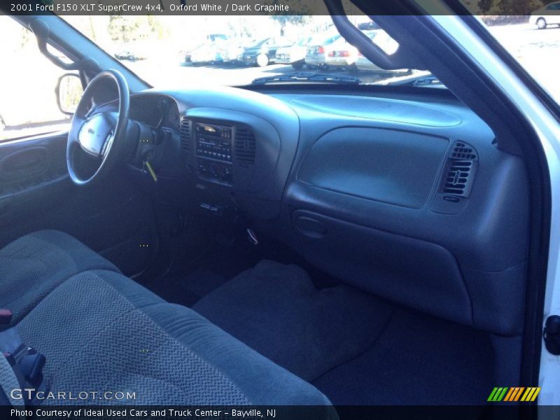 Oxford White / Dark Graphite 2001 Ford F150 XLT SuperCrew 4x4