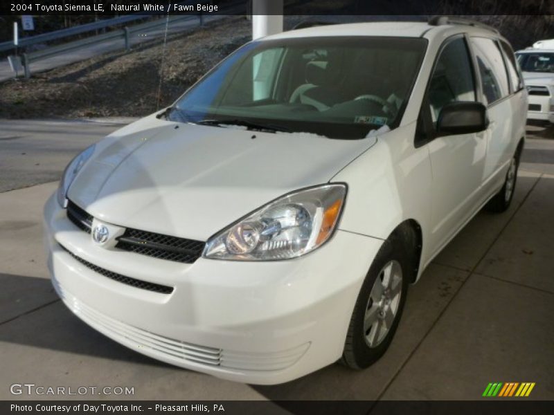 Natural White / Fawn Beige 2004 Toyota Sienna LE