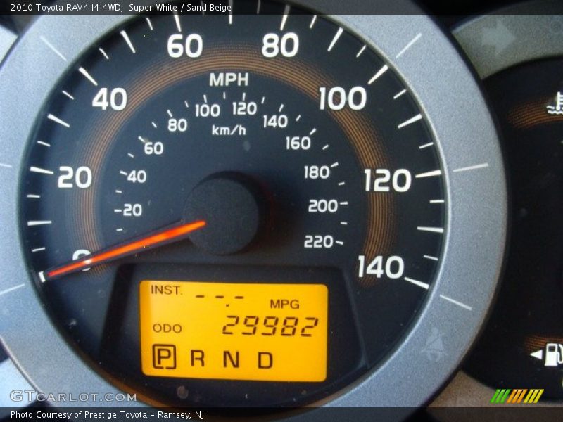 Super White / Sand Beige 2010 Toyota RAV4 I4 4WD