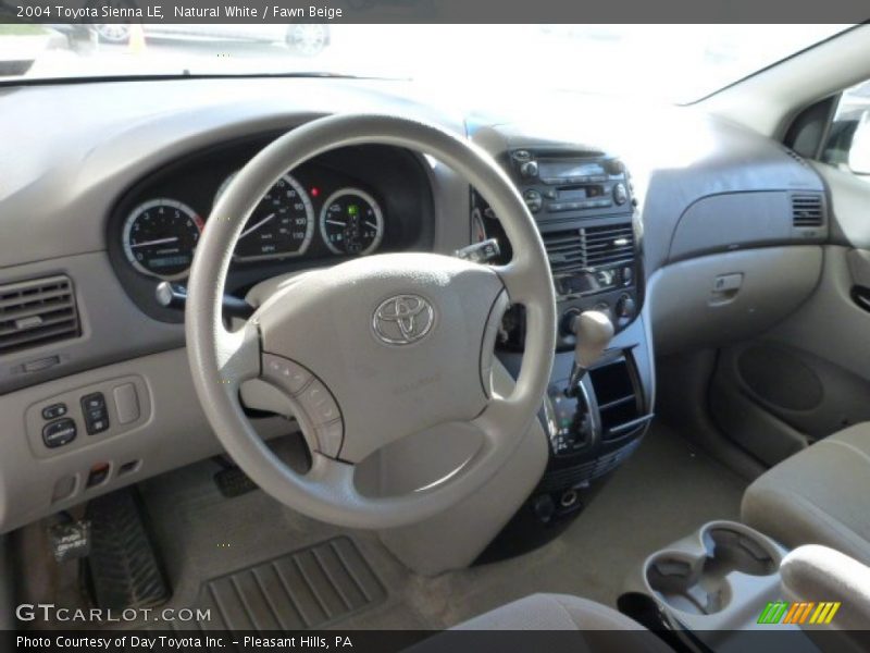 Natural White / Fawn Beige 2004 Toyota Sienna LE