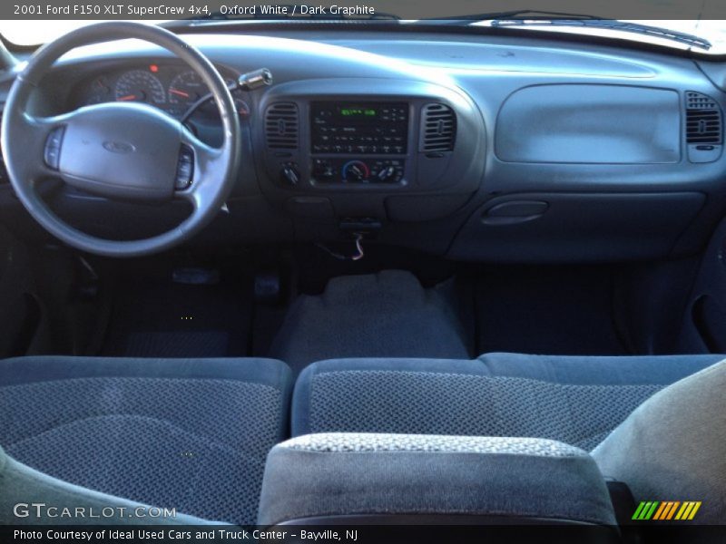 Oxford White / Dark Graphite 2001 Ford F150 XLT SuperCrew 4x4