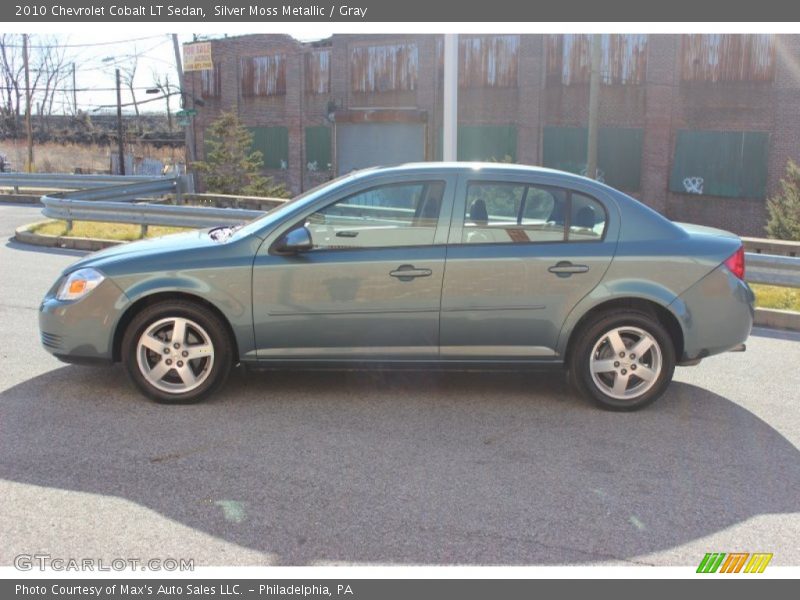 Silver Moss Metallic / Gray 2010 Chevrolet Cobalt LT Sedan