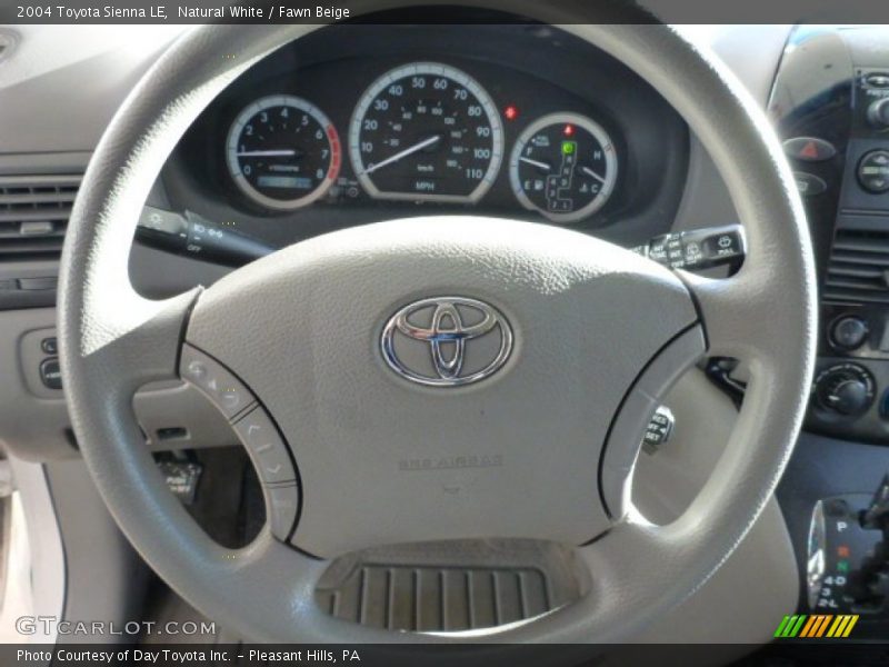 Natural White / Fawn Beige 2004 Toyota Sienna LE