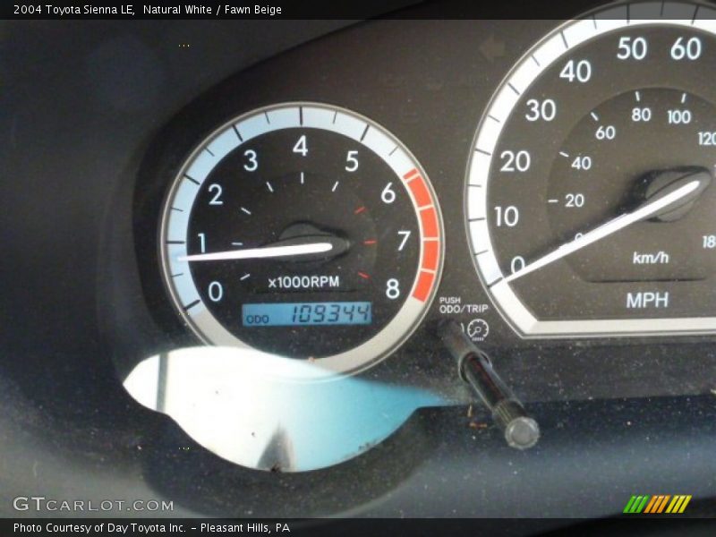 Natural White / Fawn Beige 2004 Toyota Sienna LE