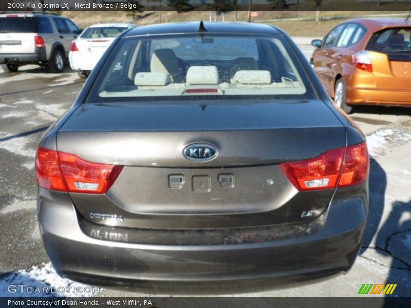 Metal Bronze / Beige 2009 Kia Optima LX