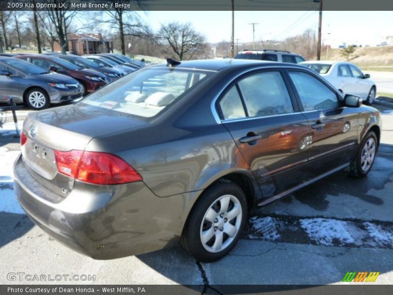 Metal Bronze / Beige 2009 Kia Optima LX