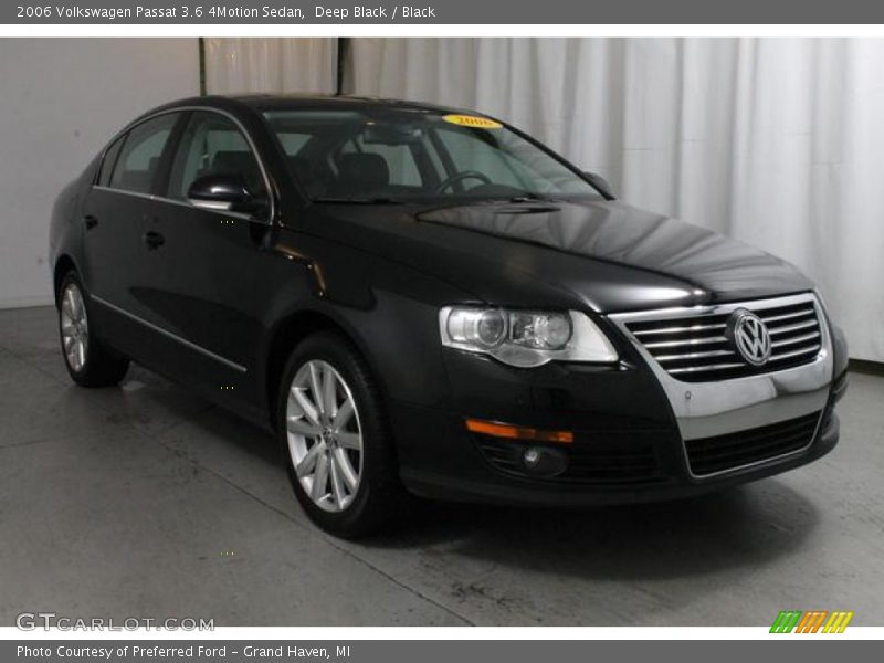 Deep Black / Black 2006 Volkswagen Passat 3.6 4Motion Sedan