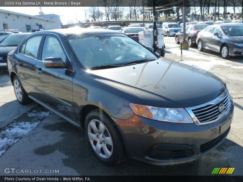 Metal Bronze / Beige 2009 Kia Optima LX