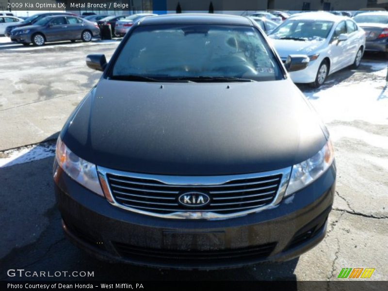 Metal Bronze / Beige 2009 Kia Optima LX