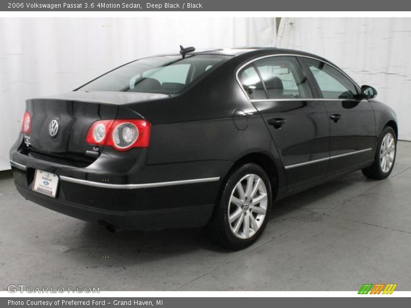 Deep Black / Black 2006 Volkswagen Passat 3.6 4Motion Sedan