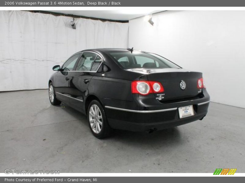 Deep Black / Black 2006 Volkswagen Passat 3.6 4Motion Sedan