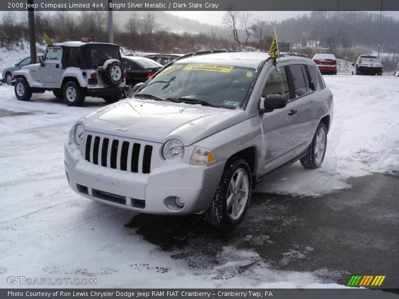 Bright Silver Metallic / Dark Slate Gray 2008 Jeep Compass Limited 4x4