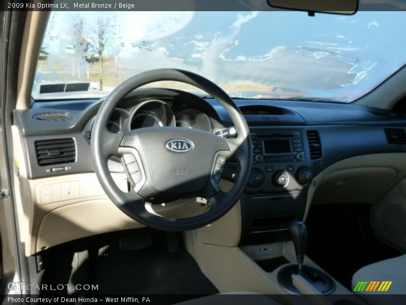 Metal Bronze / Beige 2009 Kia Optima LX