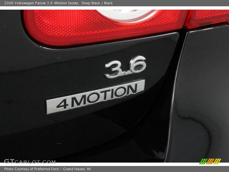 Deep Black / Black 2006 Volkswagen Passat 3.6 4Motion Sedan