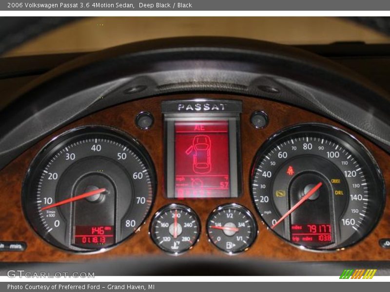Deep Black / Black 2006 Volkswagen Passat 3.6 4Motion Sedan