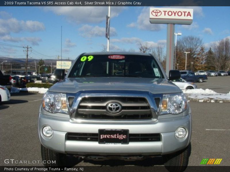 Silver Streak Mica / Graphite Gray 2009 Toyota Tacoma V6 SR5 Access Cab 4x4