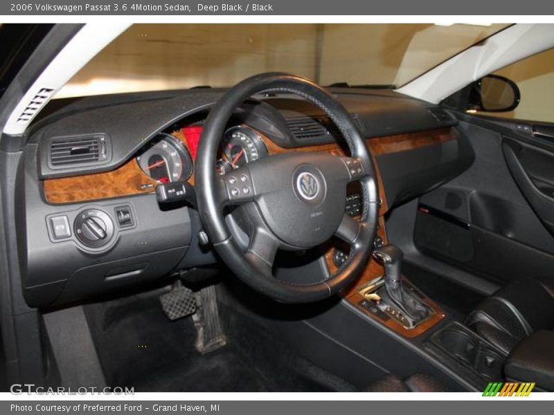 Deep Black / Black 2006 Volkswagen Passat 3.6 4Motion Sedan