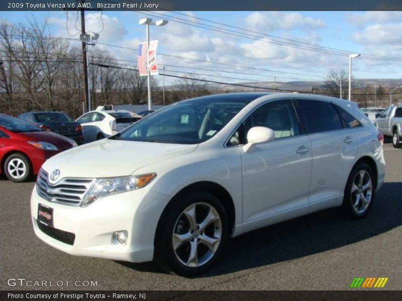 Blizzard Pearl / Ivory 2009 Toyota Venza V6 AWD