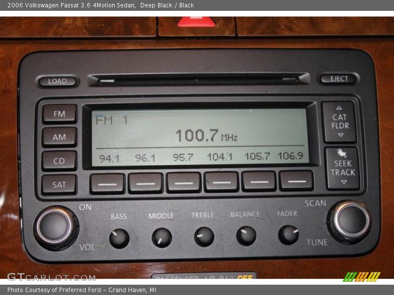 Deep Black / Black 2006 Volkswagen Passat 3.6 4Motion Sedan