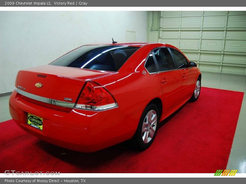 Victory Red / Gray 2009 Chevrolet Impala LS