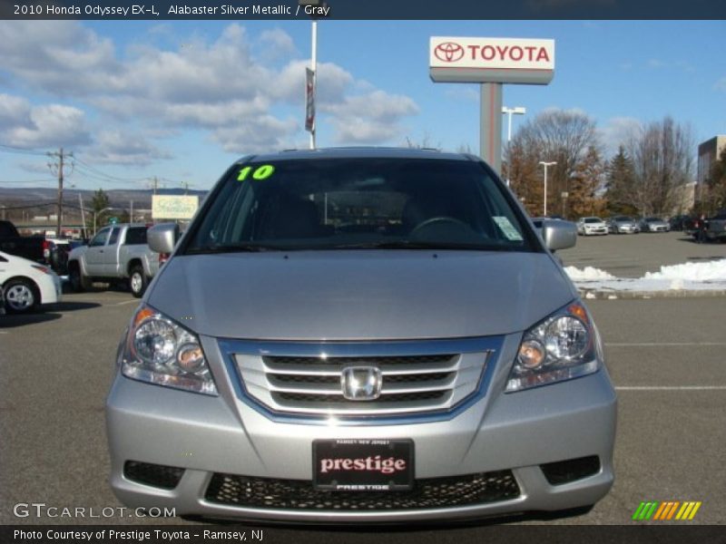 Alabaster Silver Metallic / Gray 2010 Honda Odyssey EX-L